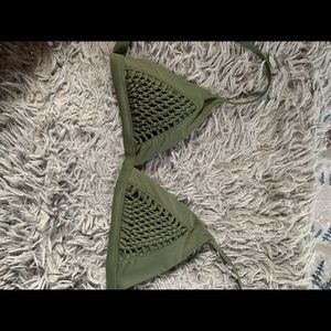 Super cute, army green bikini top!